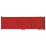 vidaXL Chaises longues lot de 2 avec table et coussins Acacia solide