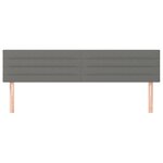 vidaXL Sommier à lattes de lit avec matelas gris foncé 120x190cm tissu