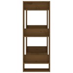 vidaXL Bibliothèque/Cloison Marron miel 60x35x91 cm Bois massif