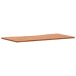vidaXL Dessus de bureau 80x(36-40)x1 5 cm bois massif de hêtre