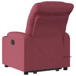 vidaXL Fauteuil inclinable de massage électrique Rouge bordeaux Tissu