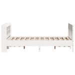 vidaXL Cadre de lit sans matelas blanc 120x200 cm bois de pin massif