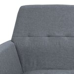 vidaXL Fauteuil gris clair acier et tissu