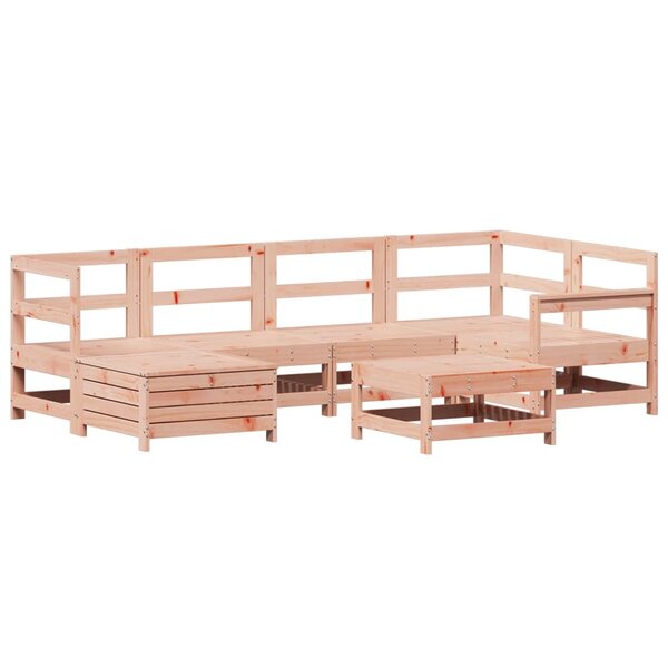 vidaXL Salon de jardin 7 Pièces bois massif sapin de douglas