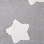 vidaXL Canapé pour enfants gris clair avec étoiles peluche douce