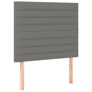 vidaXL Têtes de lit 2 Pièces Gris foncé 90x5x78/88 cm Tissu