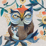 Tablier en coton décoré the owl and owlet par allen