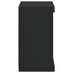 vidaXL Buffet avec lumières LED noir 60 5x37x67 cm