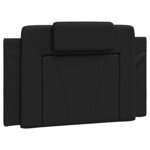 vidaXL Cadre de lit avec lumière LED noir 90x190 cm similicuir