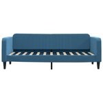 vidaXL Lit de jour avec lit gigogne bleu 80x200 cm velours