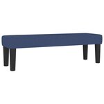 vidaXL Sommier à lattes de lit avec matelas Bleu 160x200 cm Tissu
