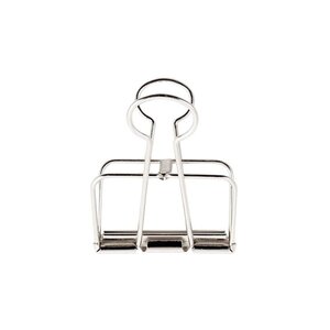 6 Pinces double-clip argenté 19 mm
