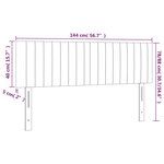 vidaXL Têtes de lit 2 Pièces Rose 72x5x78/88 cm Velours