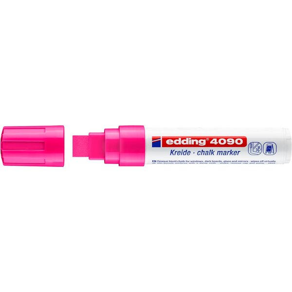Marqueur craie liquide 4090 rose fluOrescent 4-15 mm EDDING