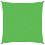 vidaXL Voile d'ombrage 160 g/m² Vert clair 3x3 m PEHD