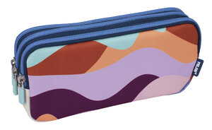 Trousse 3 fermetures éclair série The Fun Multicolore