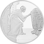 Pièce de monnaie 2 Dollars Niue 2016 1 once argent BE – Princesse Leia