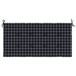vidaXL Coussin de banc de jardin carreaux noir 100x50x4cm tissu oxford