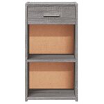 vidaXL Tables de chevet 2 Pièces sonoma gris 35x34x65cm bois d'ingénierie