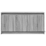 vidaXL Meuble TV avec LED sonoma gris 100x34x50 cm bois d'ingénierie
