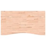 vidaXL Dessus de bureau 110x(55-60)x2 5 cm bois massif de hêtre