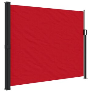 vidaXL Auvent latéral rétractable rouge 160x600 cm