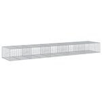 vidaXL Panier gabion avec couvercle 500x100x50 cm fer galvanisé
