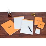 Bloc bureau rhodia n°119 format a+ 21 x 31 8 cm perforé 4 trous jaune ligné 80 feuilles - lot de 5