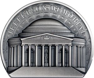 Monnaie JEFFERSON MEMORIAL Historical Monuments 5 Oz Argent 25$ Cook Islands 2026