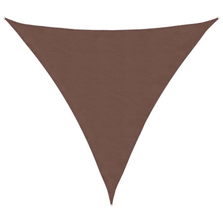 vidaXL Voile de parasol tissu oxford triangulaire 4 5x4 5x4 5 m marron