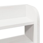 vidaXL Cadre de lit sans matelas blanc 140x190 cm bois de pin massif