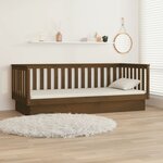vidaXL Lit de jour Marron miel 80x200 cm Bois de pin massif
