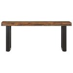 vidaXL Banc 110 cm Bois de récupération solide et acier
