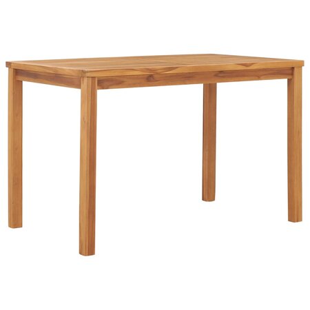 vidaXL Table à dîner de jardin 120x70x77 cm Bois de teck solide