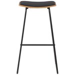 vidaXL Mobilier de bar 3 Pièces Acier Noir