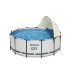 Bestway Auvent de piscine hors sol Blanc