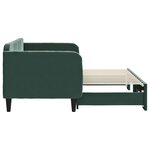 vidaXL Lit de jour avec lit gigogne vert foncé 80x200 cm velours