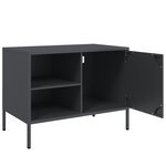 vidaXL Meubles TV 2 Pièces anthracite 68x39x50 5 cm acier