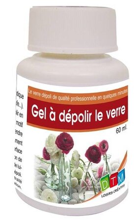 Gel à dépolir pour le verre