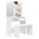 vidaXL Ensemble de coiffeuse Blanc 74 5x40x141 cm
