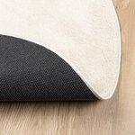 vidaXL Tapis OVIEDO à poils courts beige Ø 120 cm