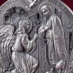 L'ANNONCIATION Histoires de la Bible Pièce de monnaie en argent de 2 Once 2000 Francs Cameroun 2025
