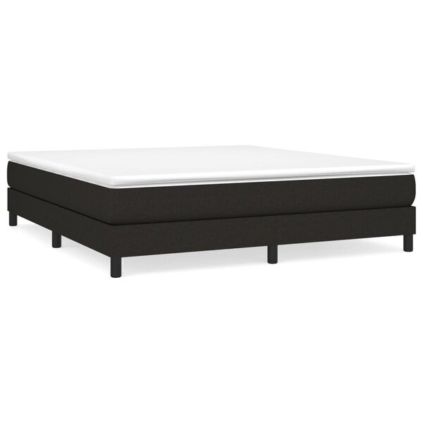 vidaXL Cadre de lit Noir 180 x 200 cm Tissu