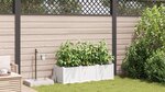 Jardinières vidaXL avec système d'irrigation d'eau 3 pièces Blanc