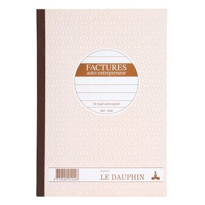 Manifold Autocopiant 210x148 Factures Auto-entrepreneur 50 Dupli - Avoine - X 3 - Le Dauphin