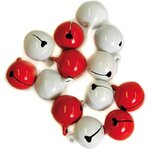 30 grelots blancs et rouges