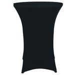 Perel nappe de table de cocktail noir
