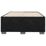 vidaXL Cadre de lit noir 120x190 cm velours