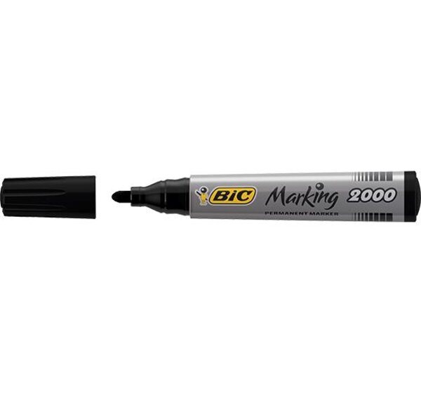 Marqueur Permanent MARKING 2000 Pte Ogive Large Noir BIC