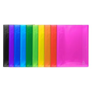 Protège-documents En Polypropylène Semi-rigide Iderama Pp 160 Vues - A4 - Couleurs Assorties - X 8 - Exacompta
